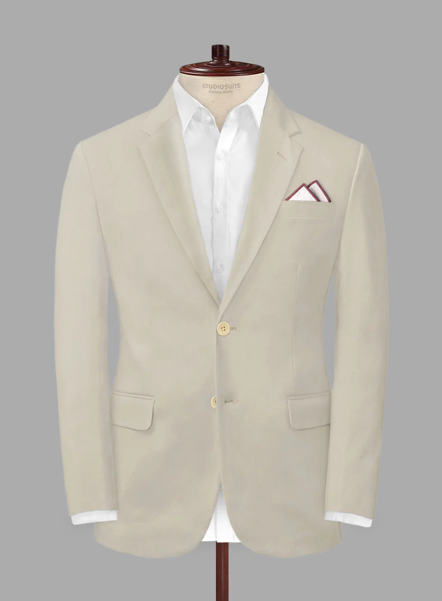 Army Khaki Stretch Chino Jacket - Image 3