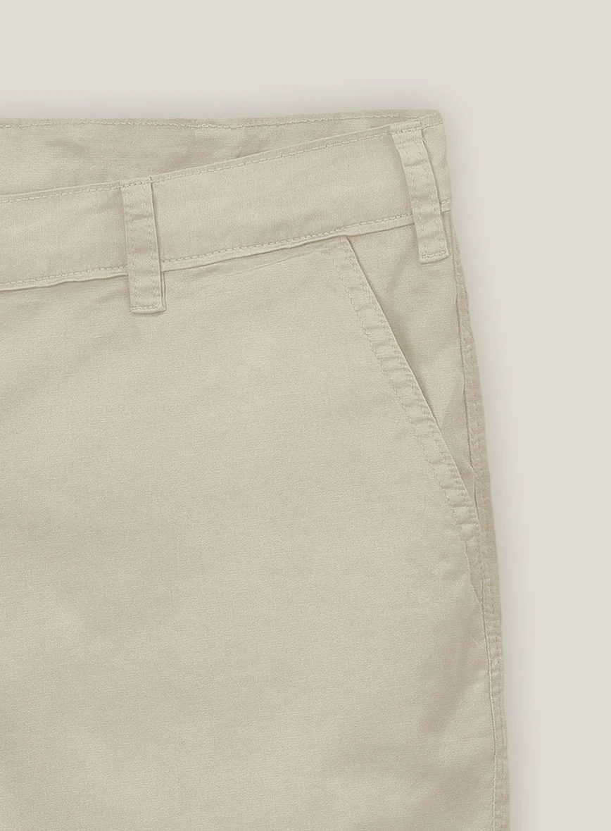 Army Khaki Stretch chino Shorts - Image 2