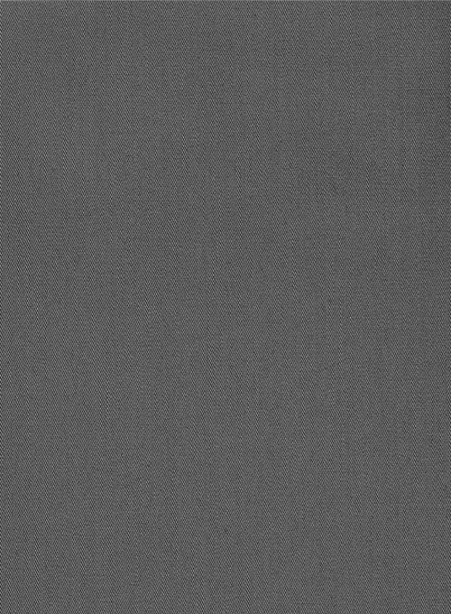 Ash Gray Stretch Twill Shirt - Image 3