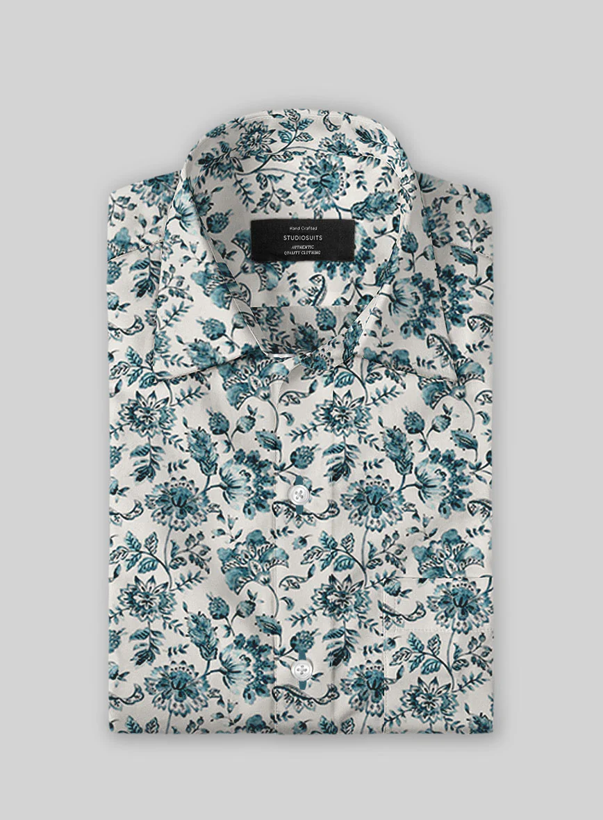Azurette Silk Cotton Shirt