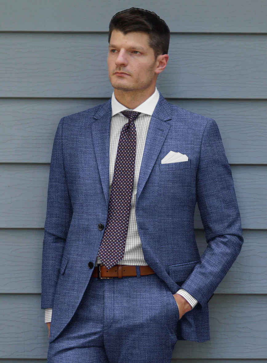 Bamboo Wool Cobalt Blue Jacket - Image 2