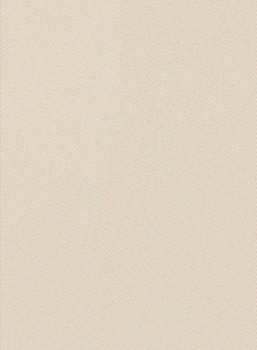 Beige Cotton Power Stretch Chino Suit - Image 6