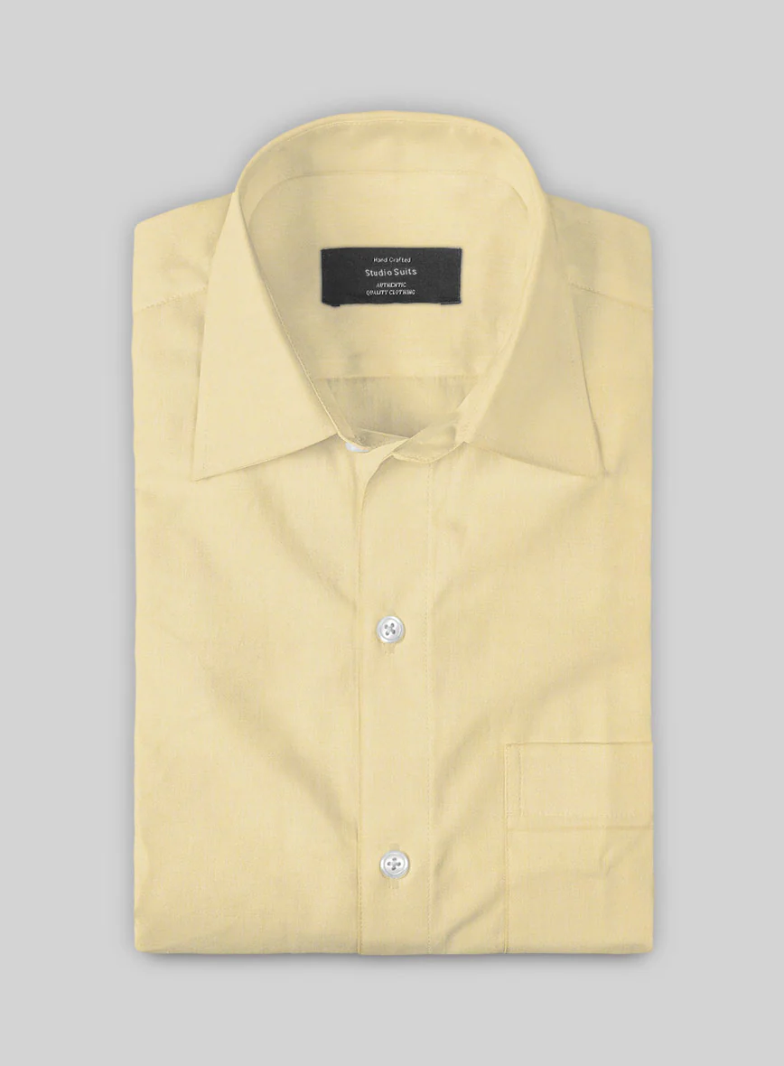 Beige Luxury Twill Shirt