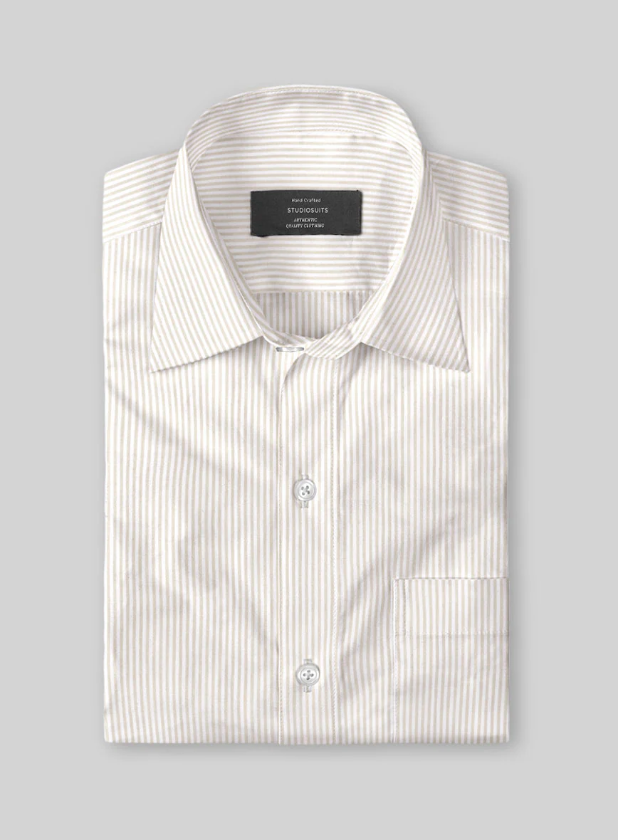 Beigecrest Stripe Cotton Shirt