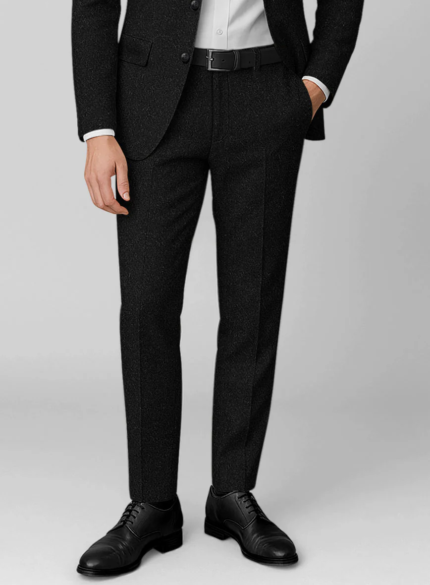 Black Heavy Tweed Suit - Image 8