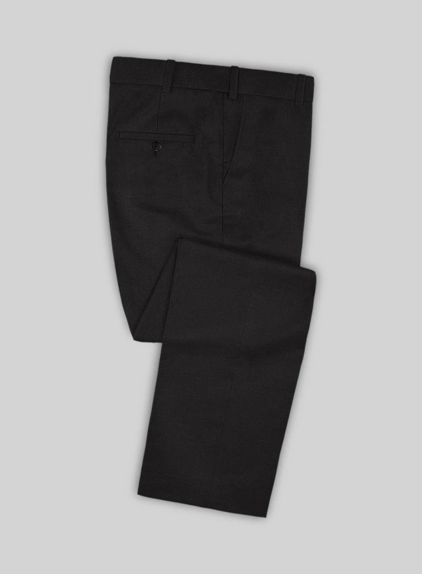 Black Merino Wool Double Breasted Suit - Image 3