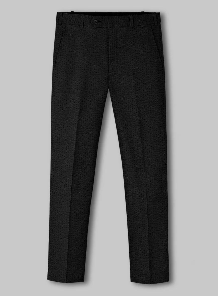 Black Seersucker Pants - Image 2