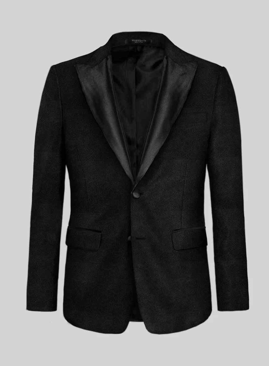 Black Velvet Tuxedo Jacket - Image 2