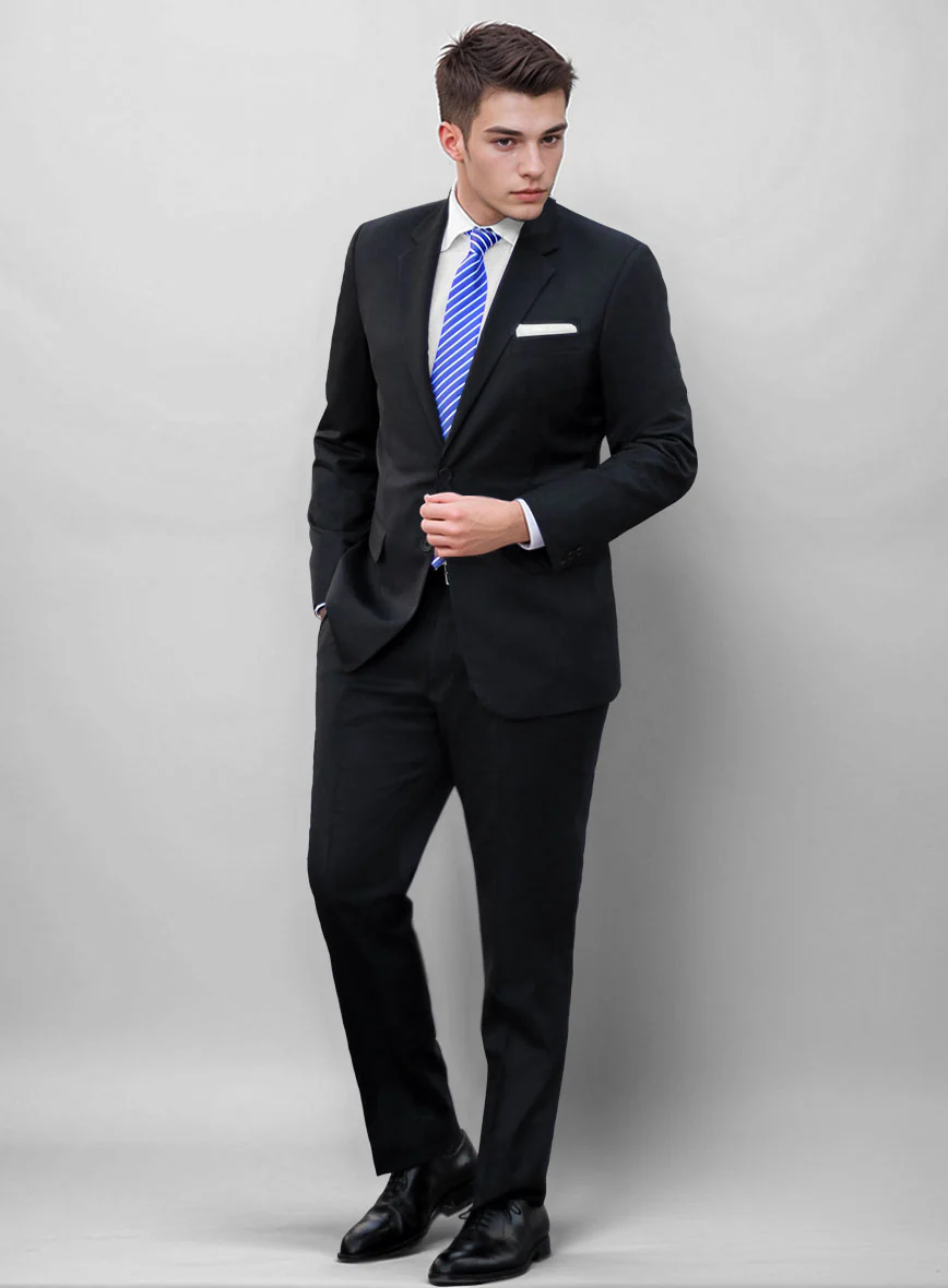 Blue Merino Wool Suit