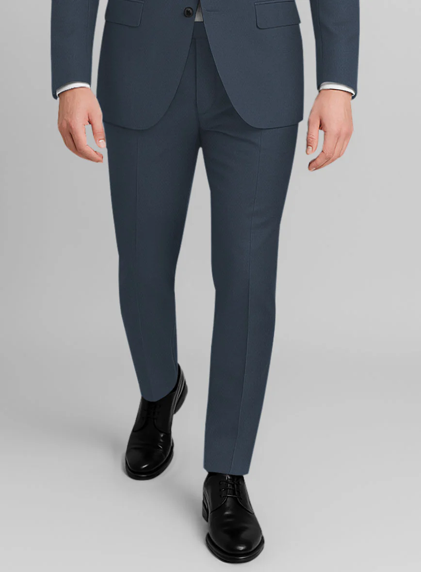Blue Stretch Chino Pants