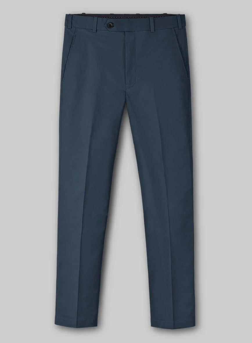Blue Stretch Chino Pants - Image 2