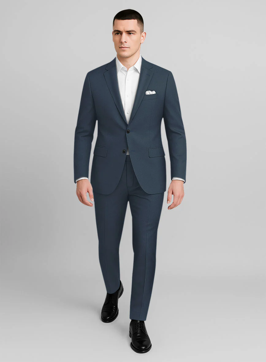 Blue Stretch Chino Suit