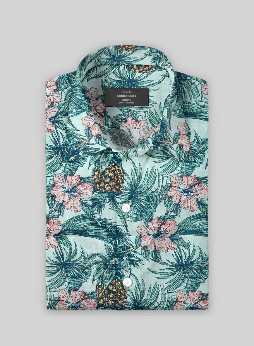 Botanical Retreat Cotton Shirt - Image 2