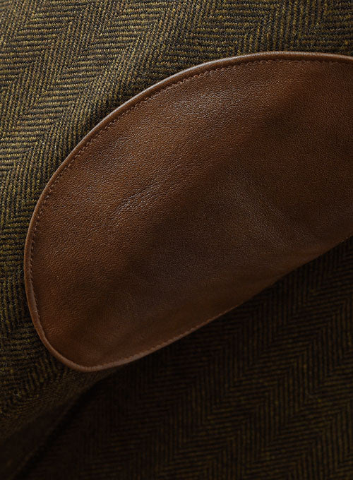 Bottle Brown Herringbone Tweed Jacket II - Image 3
