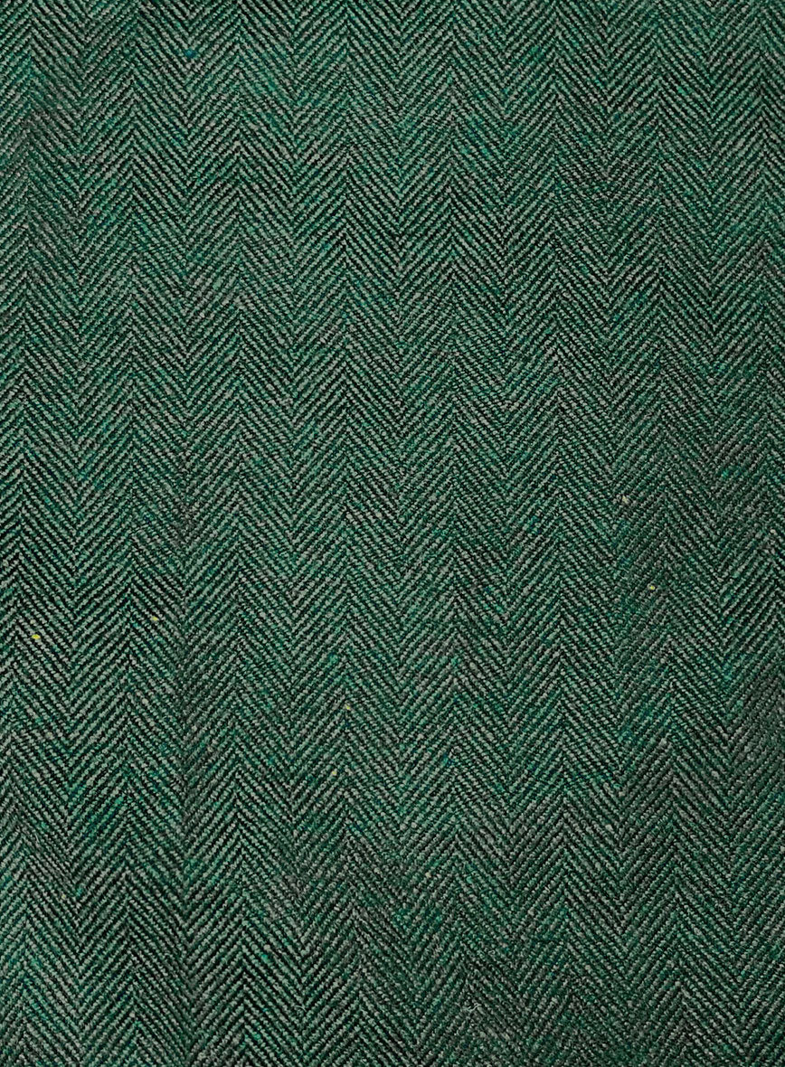 Bottle Green Herringbone Tweed Suit - Image 7