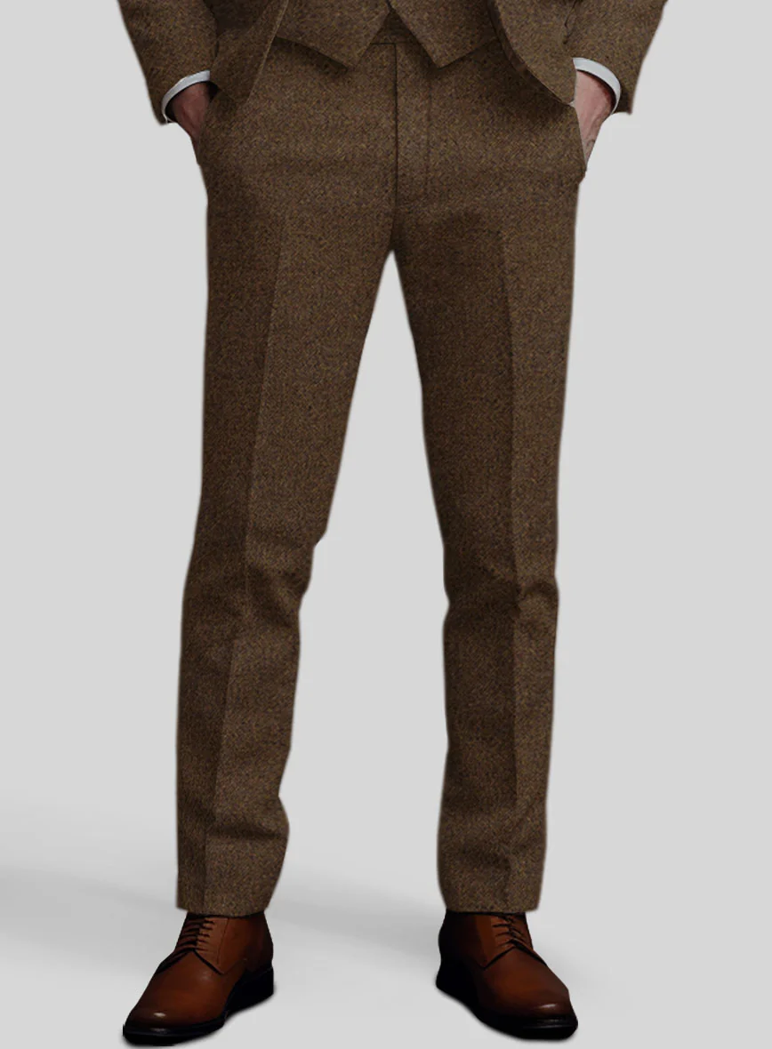 Bramble Brown Heavy Tweed Pants - Image 2