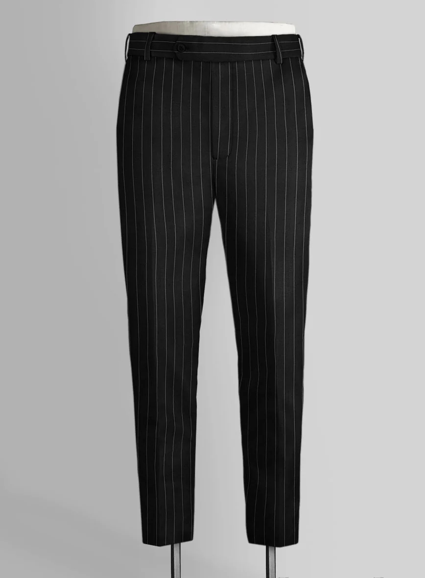 Bristol Black Rope Stripe Suit - Image 4