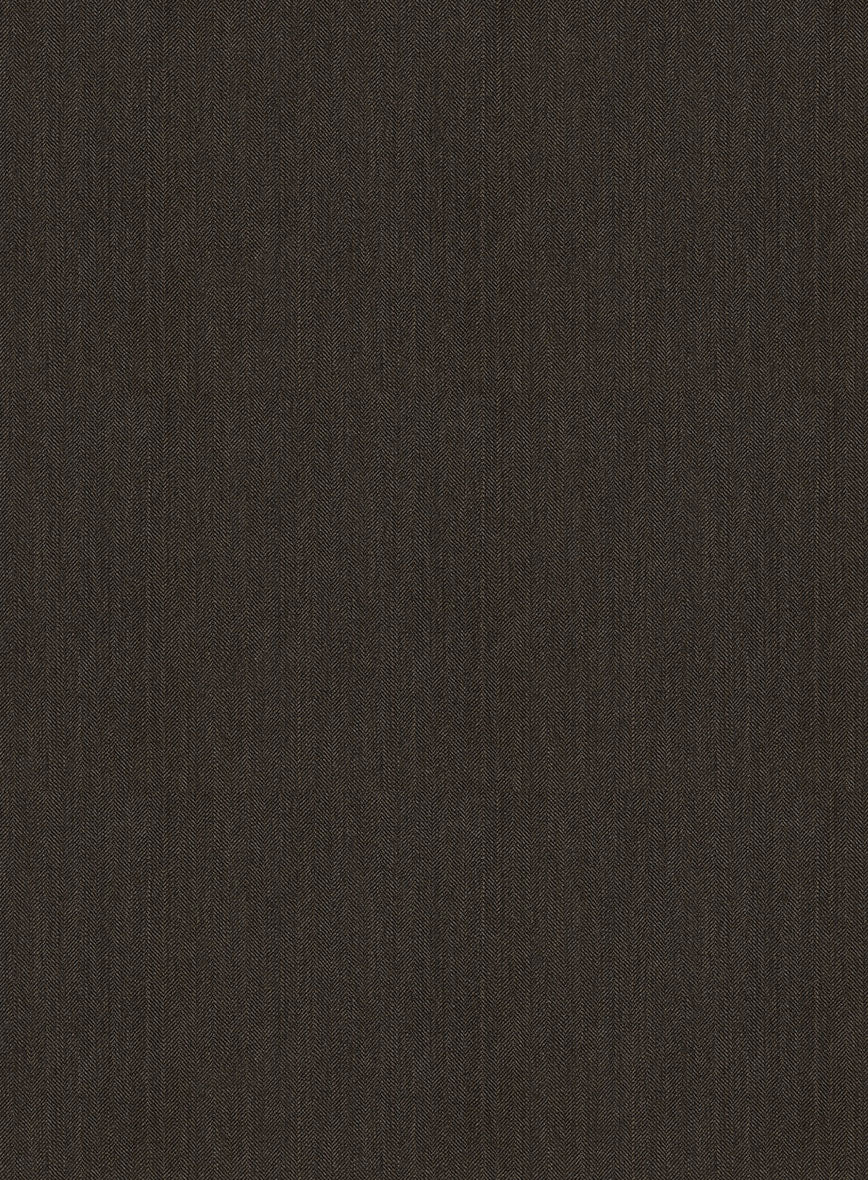 Bristol Brown Herringbone Jacket - Image 2