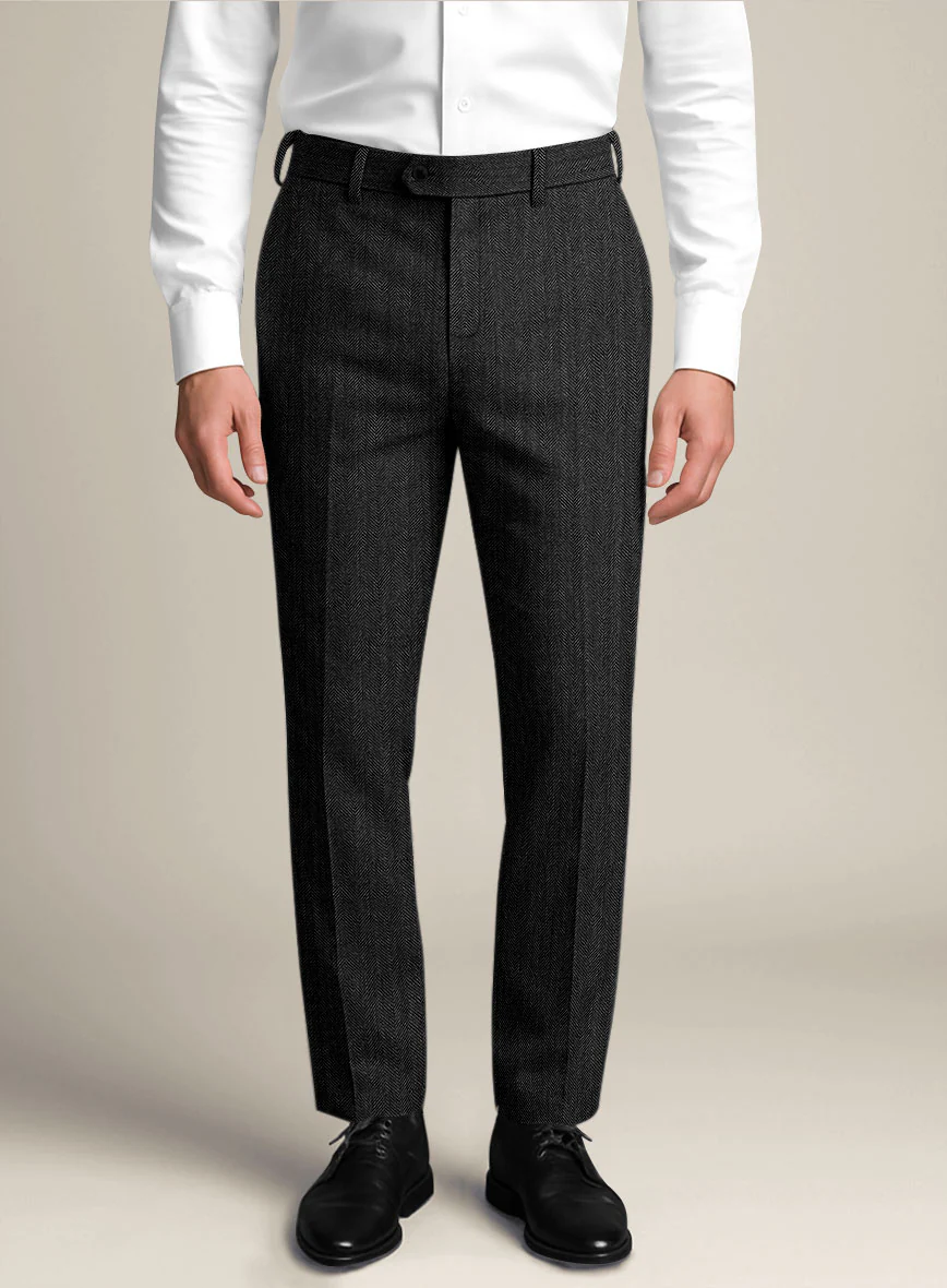 Bristol Carbon Herringbone Pants