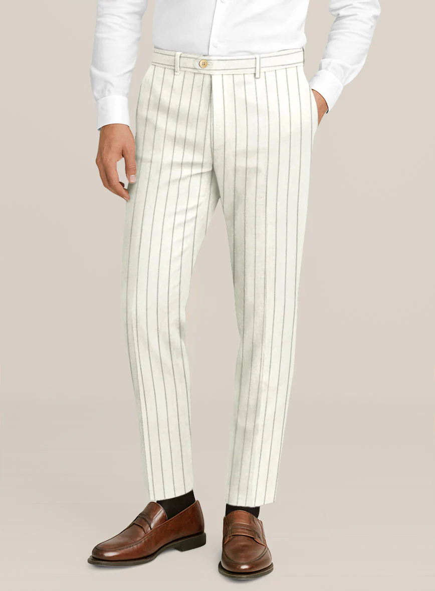 Bristol Cream Rope Stripe Pants