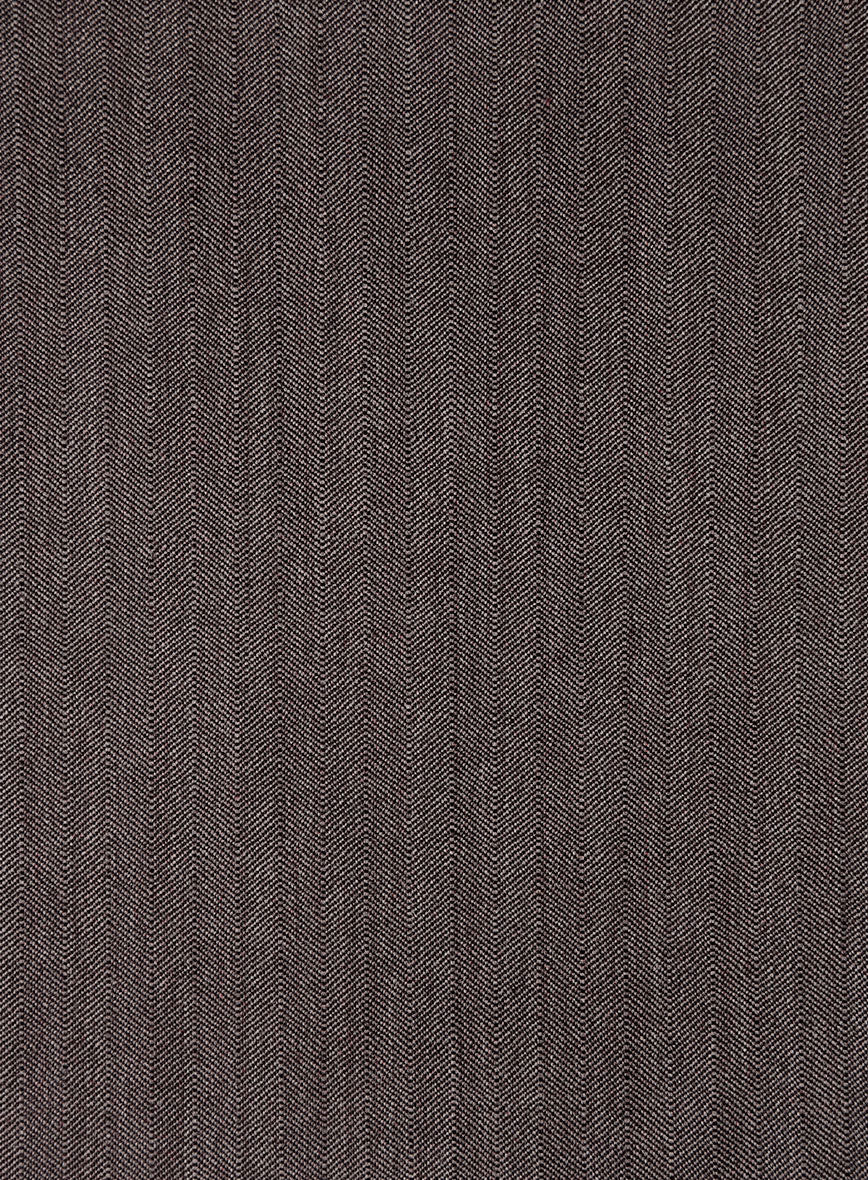 Bristol Dark Brown Herringbone Suit - Image 5