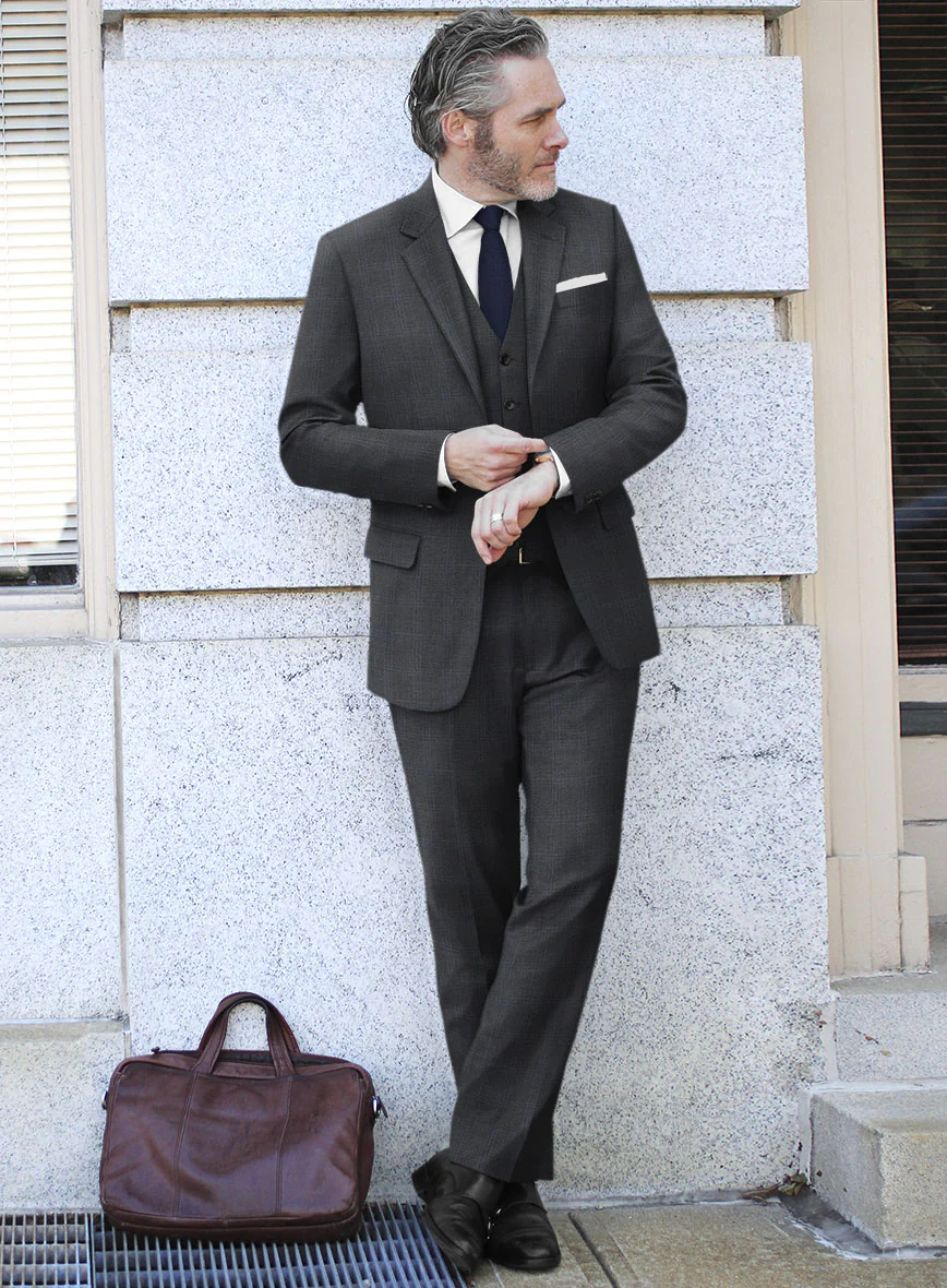 Bristol Fiora Gray Glen Wool Suit - Image 2