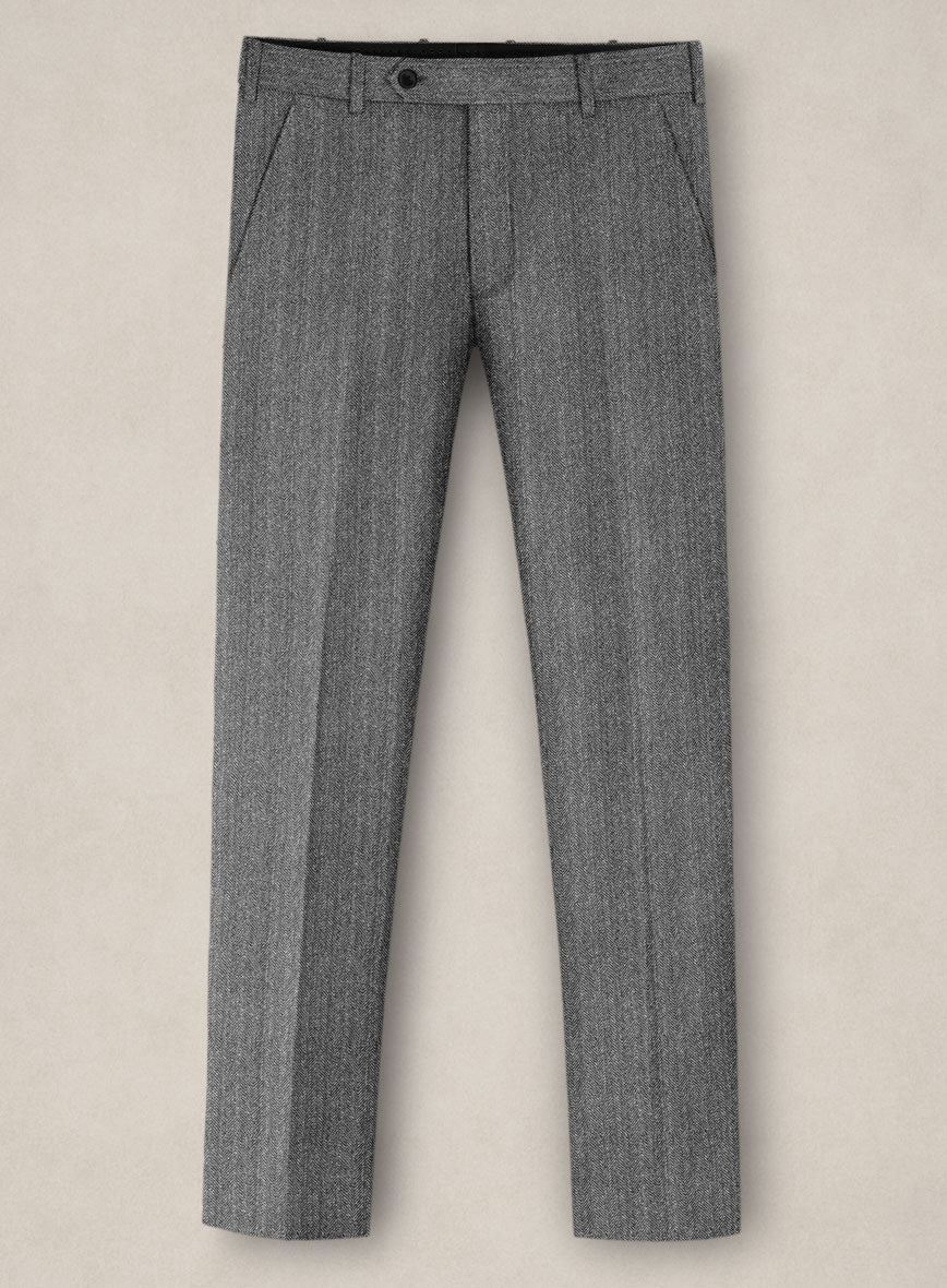 Bristol Light Gray Herringbone Suit - Image 3
