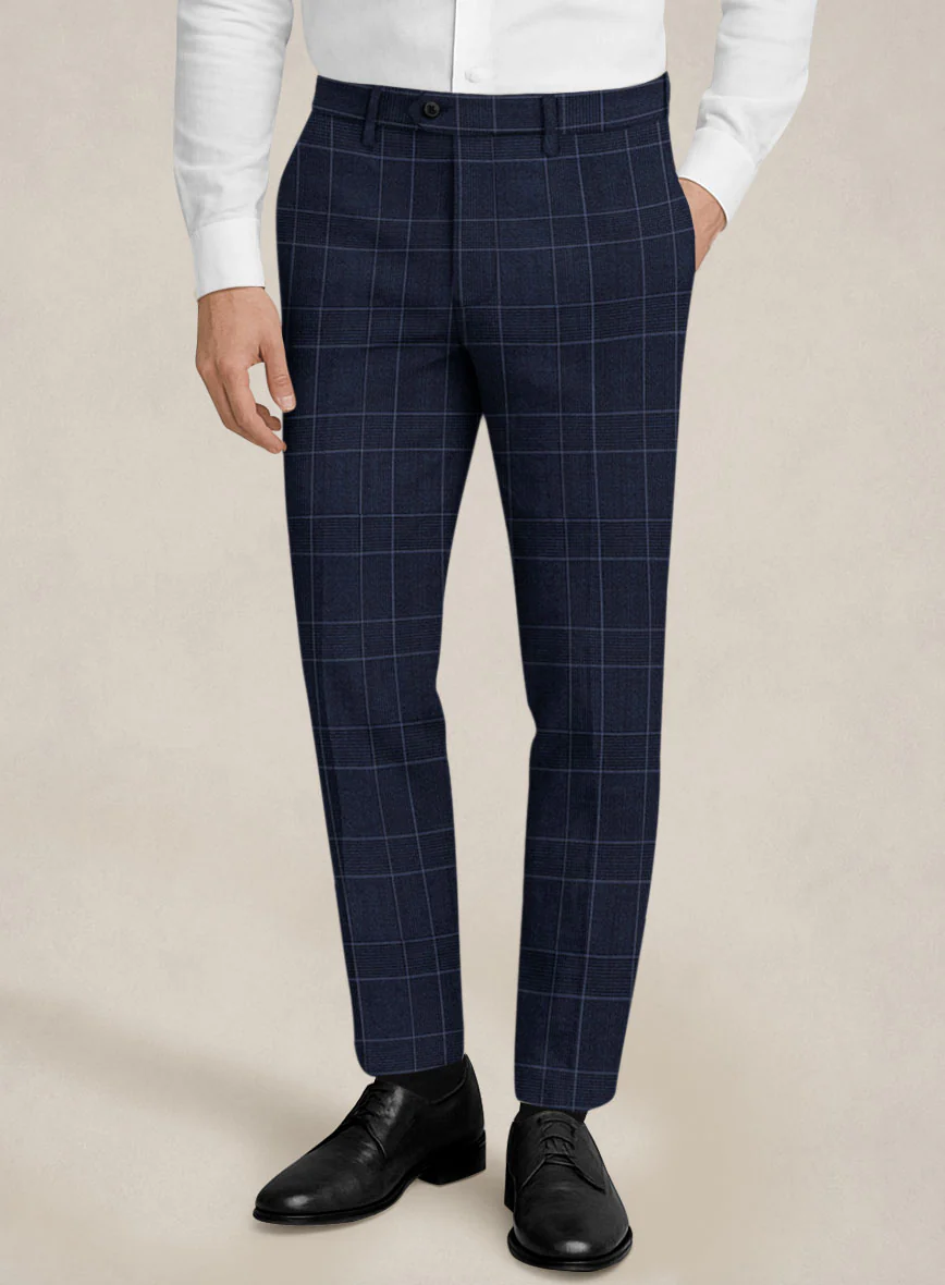 Bristol Marine Blue Windowpane Pants