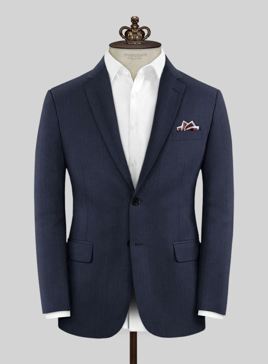 Bristol Munzio Blue Checks Suit - Image 3