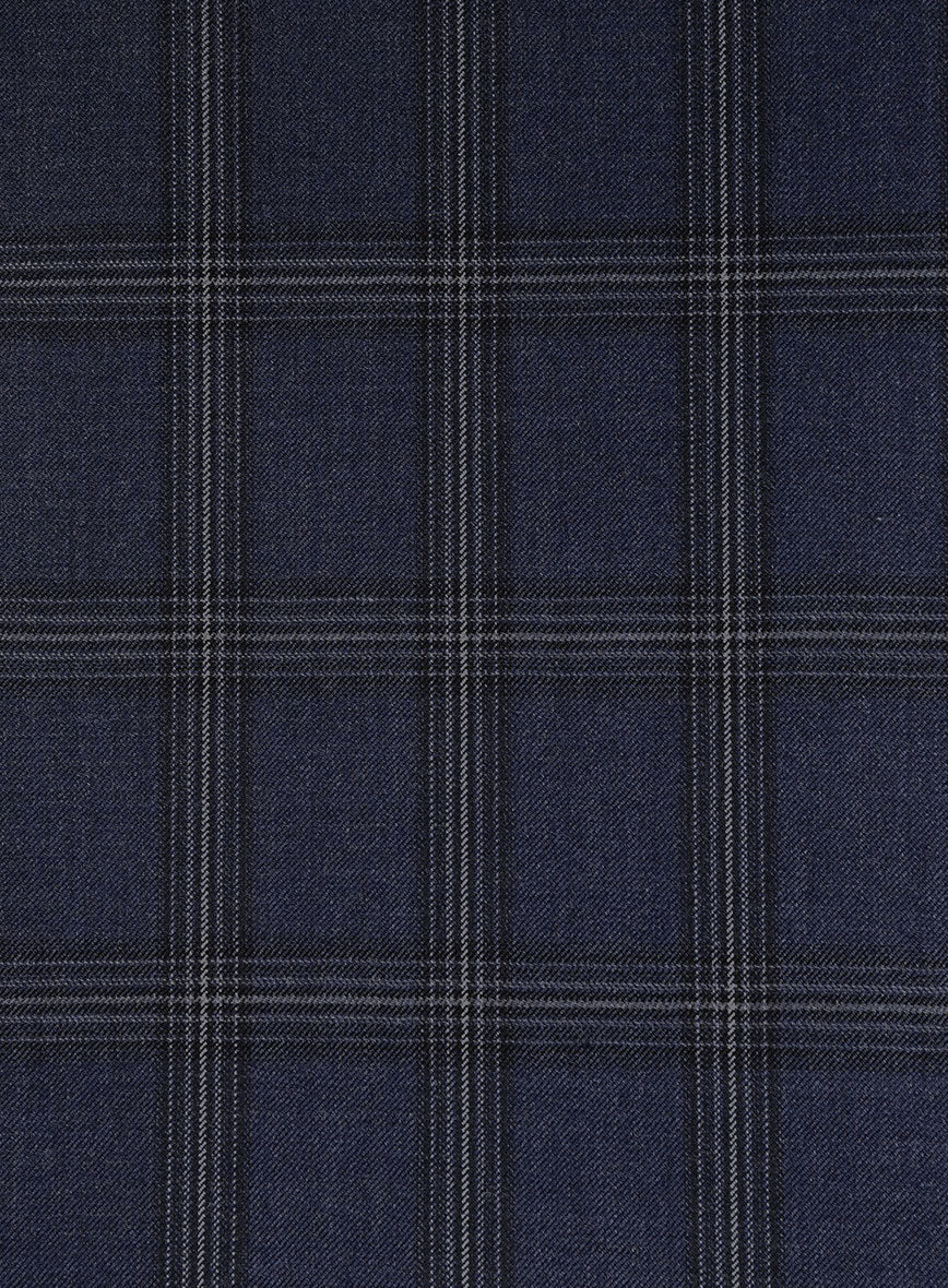 Bristol Navy Windowpane Pants - Image 3