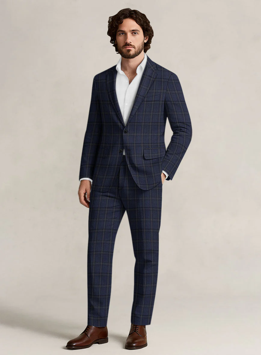Bristol Navy Windowpane Suit