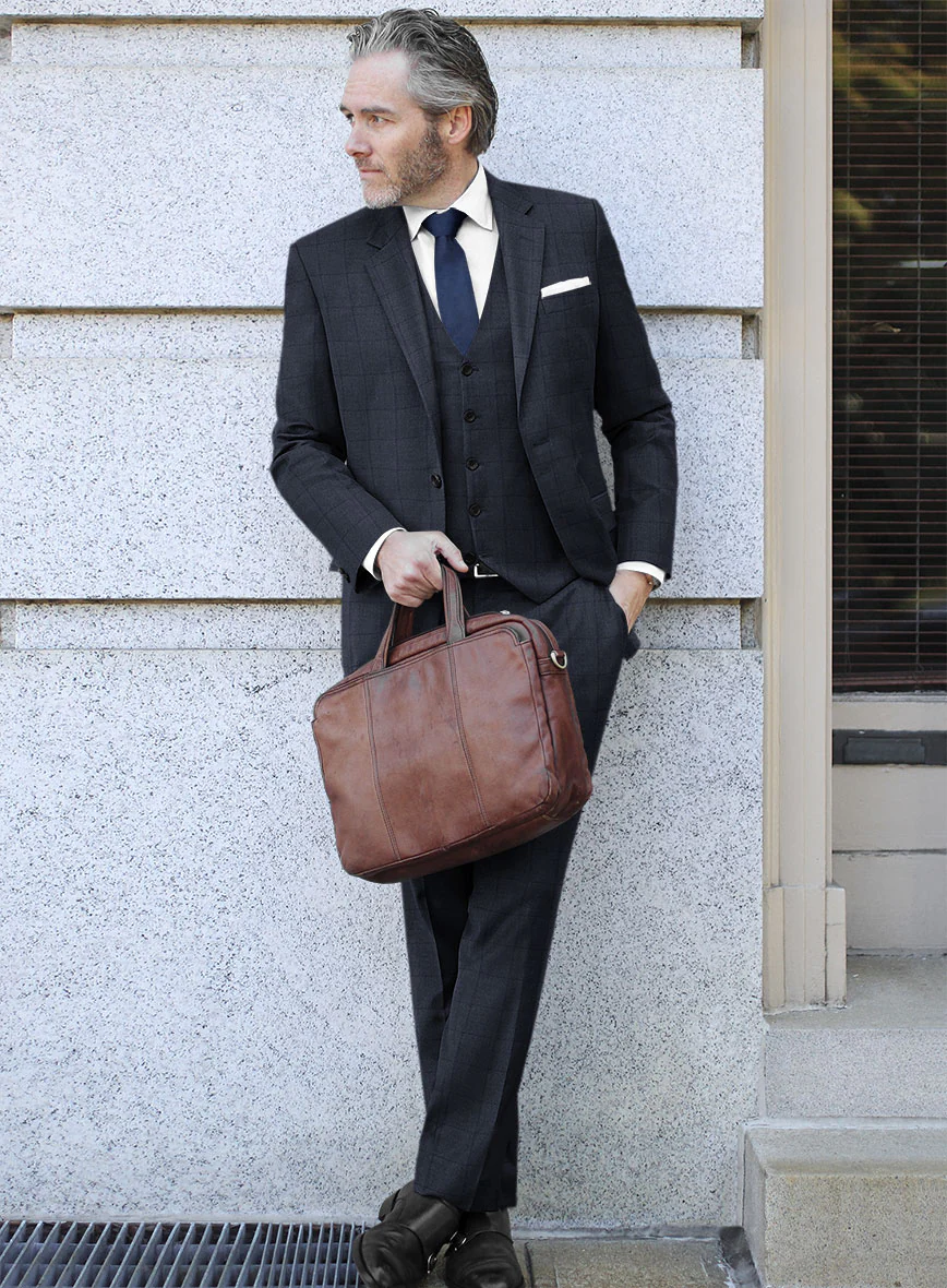 Bristol Renigi Blue Checks Suit - Image 2
