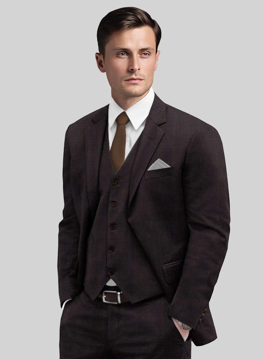Bristol Rosalia Purple Checks Suit - Image 4