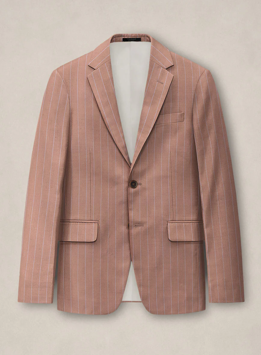 Bristol Rosy Brown Rope Stripe Jacket
