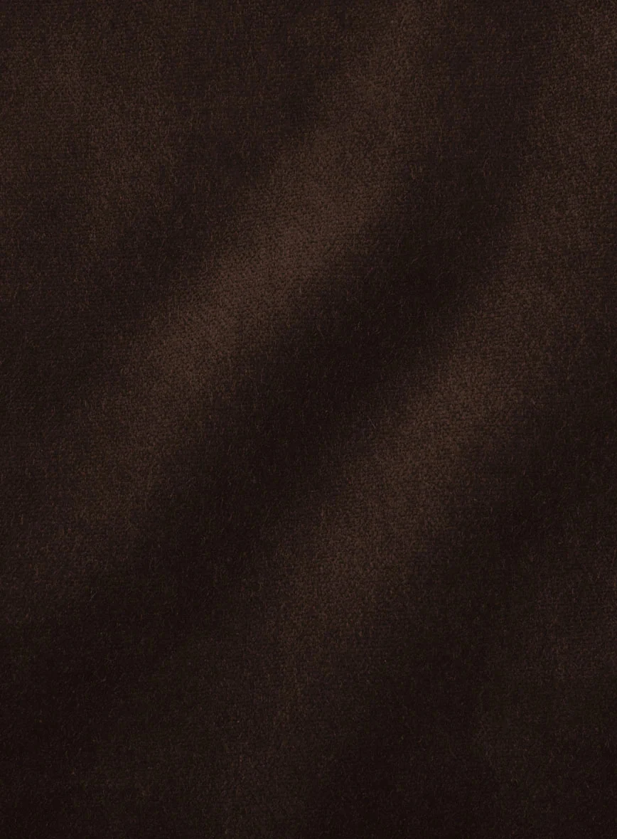 Brown Velvet Double Breasted Tuxedo Jacket - Image 4
