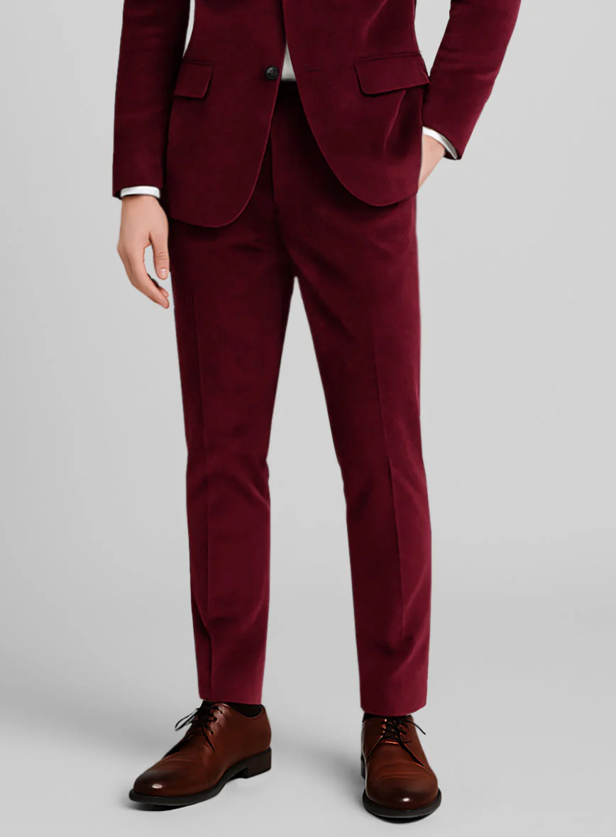 Burgundy Velvet Pants