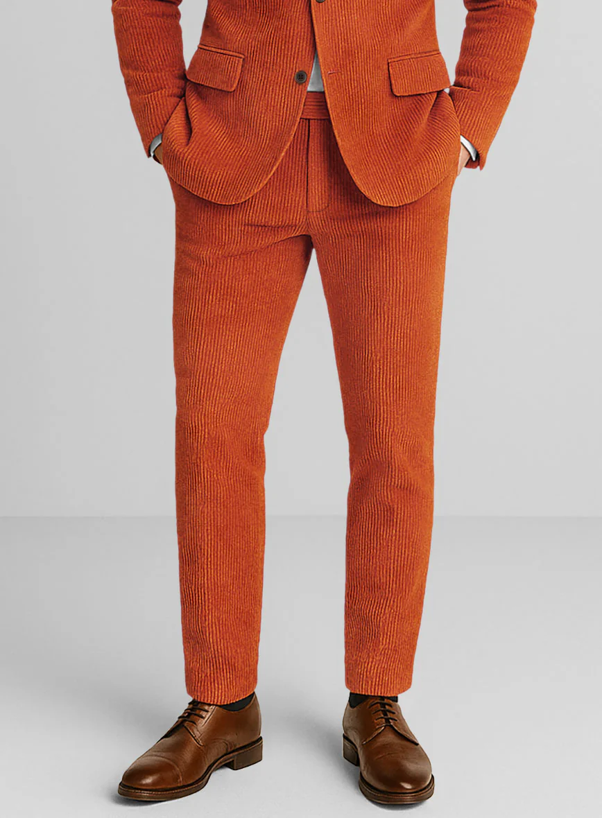 Burnt Orange Corduroy Pants - Image 2