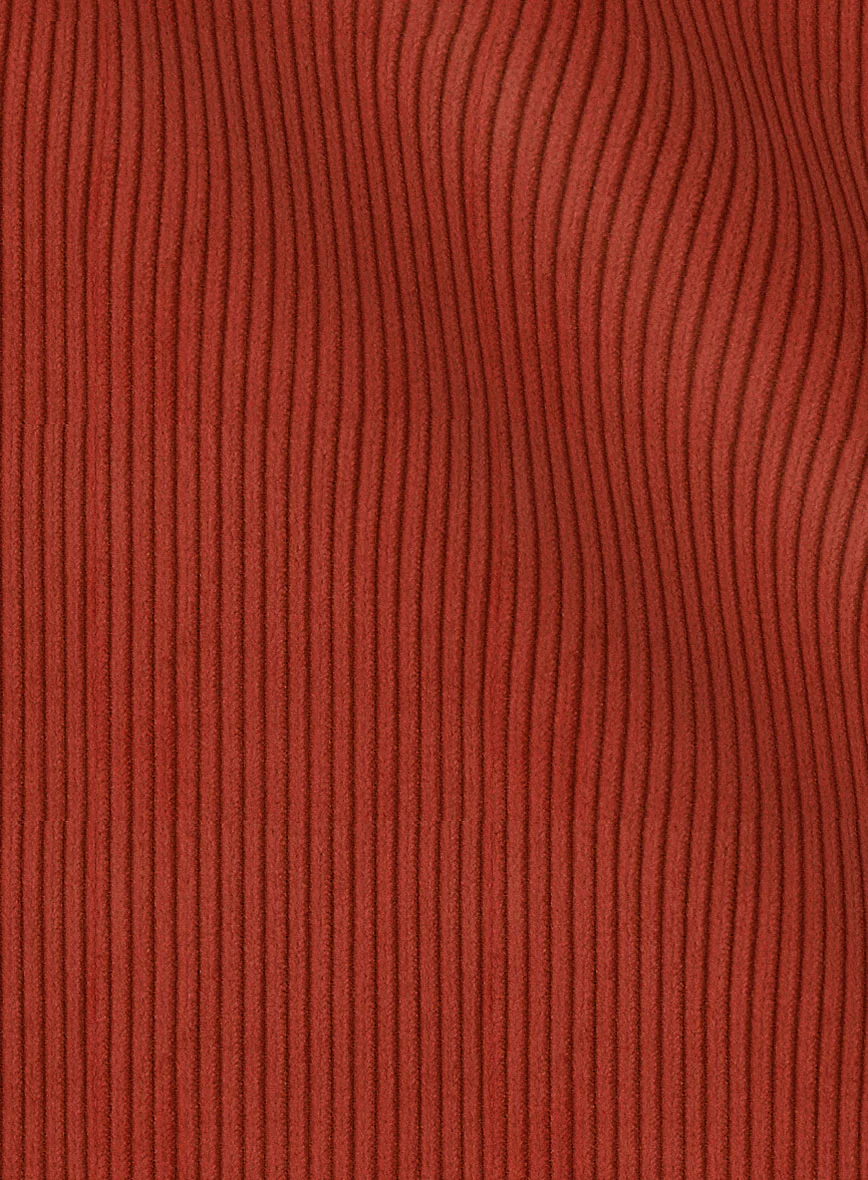 Burnt Sienna Corduroy Double Breasted Jacket - Image 3