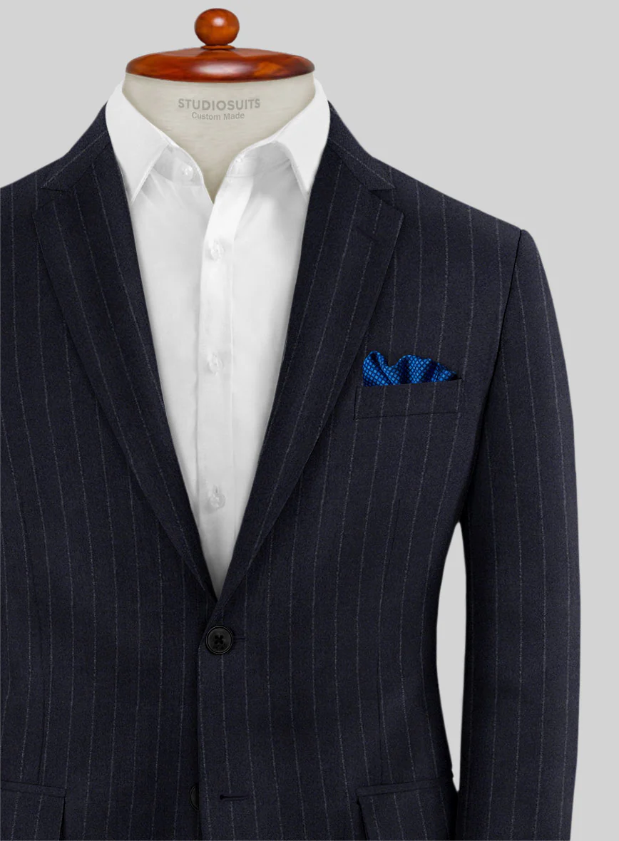Caccioppoli Carman Navy Blue Wool Jacket - Image 2