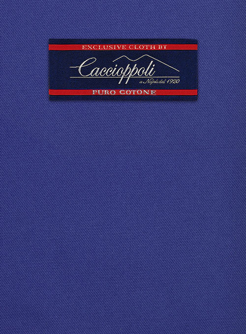 Caccioppoli Cotton Drill Cobalt Blue Suit - Image 2
