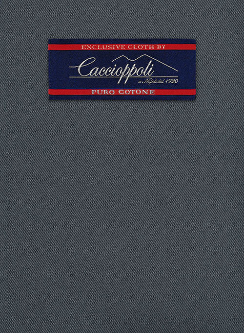 Caccioppoli Cotton Drill Gray Suit - Image 2