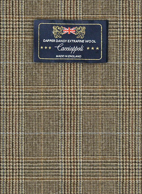 Caccioppoli Dapper Dandy Batito Brown Wool Pants - Image 7