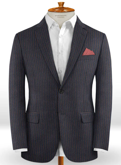 Caccioppoli Dapper Dandy Berno Regal Blue Wool Jacket