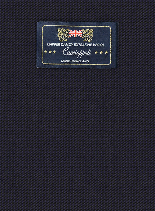 Caccioppoli Dapper Dandy Chillo Dark Blue Wool Suit - Image 2