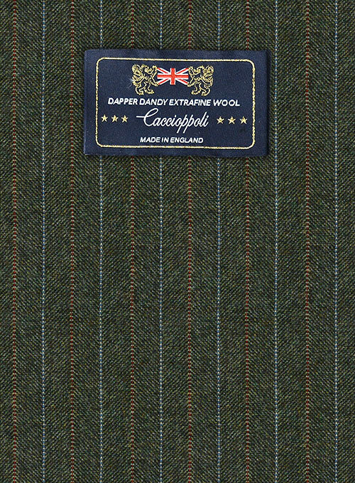 Caccioppoli Dapper Dandy Didena Forest Green Wool Suit - Image 2