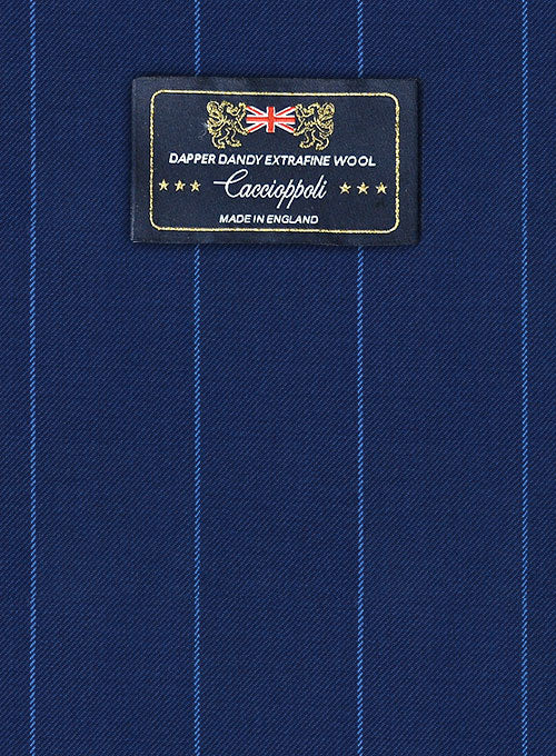 Caccioppoli Dapper Dandy Havssi Blue Wool Jacket - Image 2