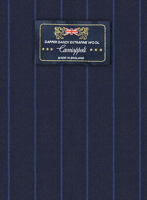 Caccioppoli Dapper Dandy Lerci Navy Blue Wool Suit - Image 2