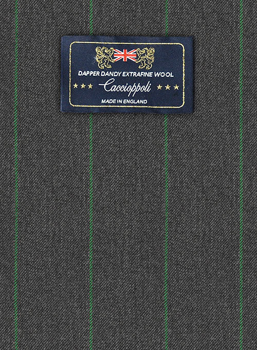 Caccioppoli Dapper Dandy Palor Dark Gray Wool Jacket - Image 2