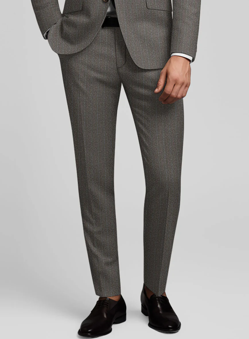 Caccioppoli Dapper Dandy Tafa Brown Wool Suit - Image 6