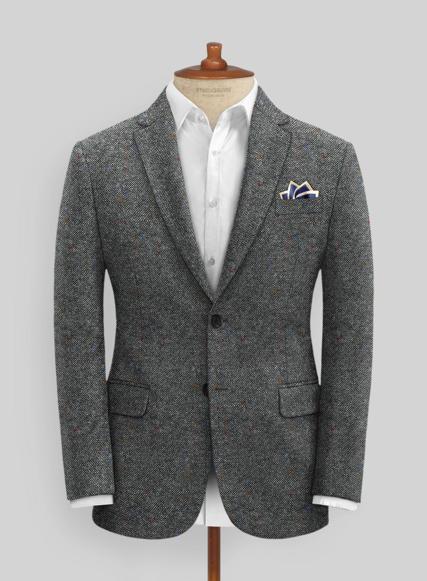 Caccioppoli Donegal Gray Tweed Jacket